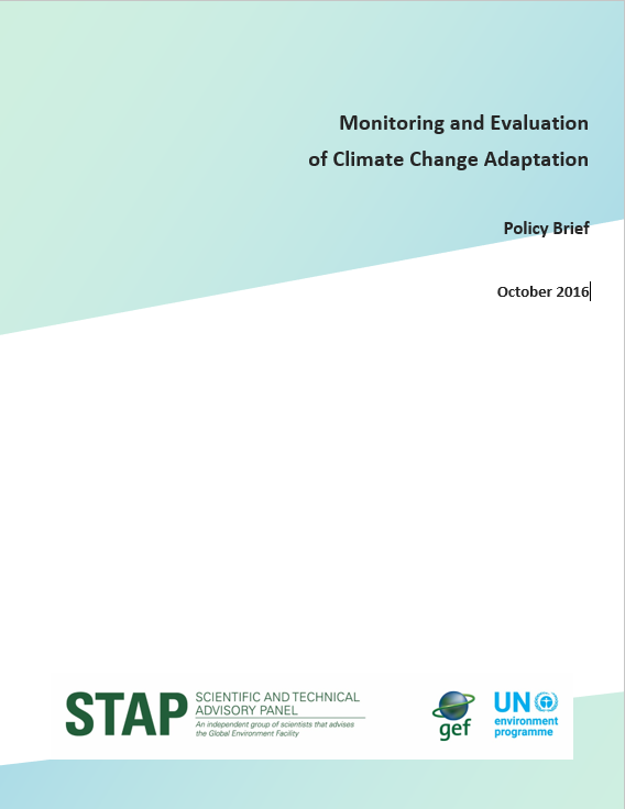 Monitoring and Evaluation Of Climate Change Adaptation